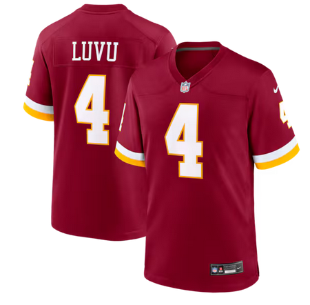 Men Washington Commanders #4 Frankie Luvu red Nike NFL 2026 Alternate Game Jersey 0417002